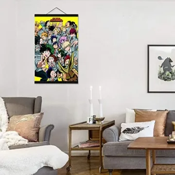 My Hero Academia Wall Scroll HD Art with Magnet Hanger