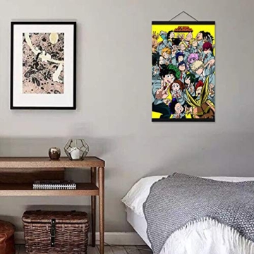 My Hero Academia Wall Scroll HD Art with Magnet Hanger