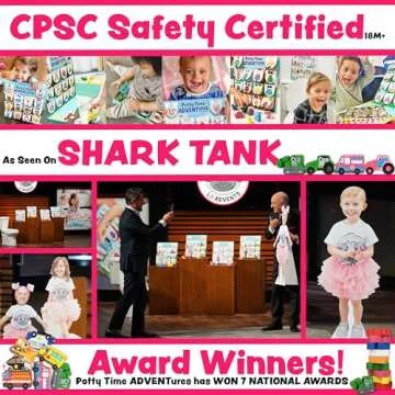 Potty Time Adventures Potty Training Chart for Toddlers by Lil ADVENTS - 14 Wooden Stacking Block Toys - Potty Training Advent Game, Behavior Reward Chart, Car Stickers, Activity Board - Busy Vehicles