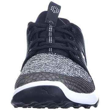 PUMA Golf Men's Grip Fusion Sport Golf Shoe, Puma Black-Quiet Shade, 10 M US