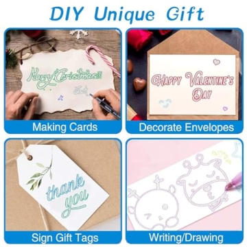 Vibrant Muchcute Shimmer Outline Markers for Kids