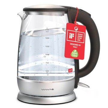 Vianté Electric Glass Tea Kettle - Fast, Stylish & BPA-Free