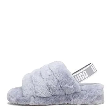 UGG Women's Fluff Yeah Slide Slipper in ASH Fog
