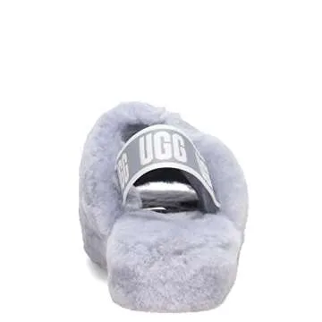UGG Women's Fluff Yeah Slide Slipper in ASH Fog