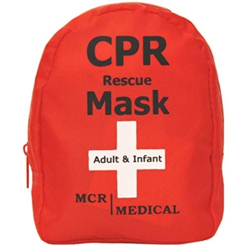 Adult & Infant CPR Mask Kit with 2 Valves - MCR Medical