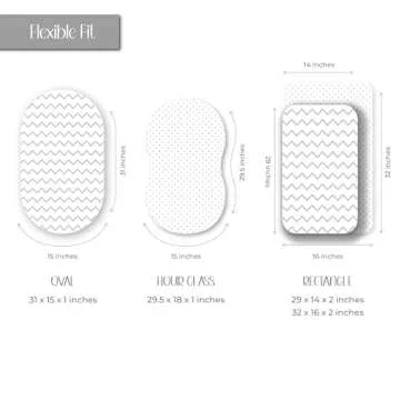 Bassinet Sheet Set 2 Pack - Baby Bassinet Sheets with 100% Jersey Cotton - Bassinet Sheets for Baby ...