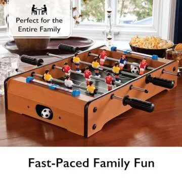 Mainstreet Classics 20-Inch Table Top Foosball/Soccer Game, Brown
