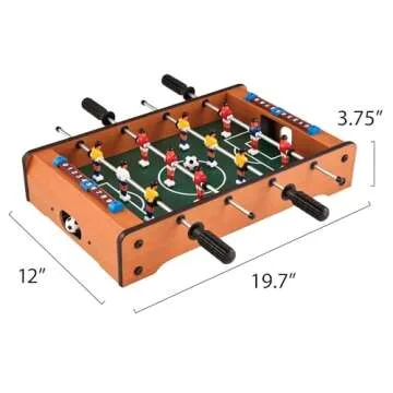 Mainstreet Classics 20-Inch Table Top Foosball/Soccer Game, Brown
