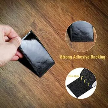2 Inch Hook and Loop Tape Self-Adhesive, ManHoo 5.5 Yards Length Heavy Duty Sticky Back Fastener, Professional Stronghold Hook Loop Strips