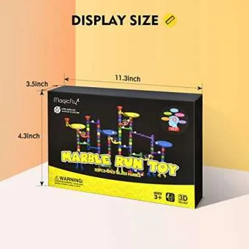 Magicfly Marble Run Set for Kids - 127 Pieces of Fun