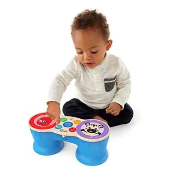 Baby Einstein Upbeat Tunes Magic Touch Wooden Drum​ Musical Toy Ages 6 Months +