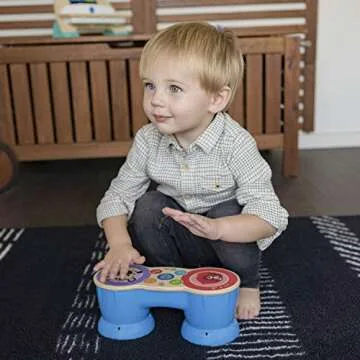 Baby Einstein Upbeat Tunes Magic Touch Wooden Drum​ Musical Toy Ages 6 Months +