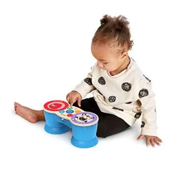 Baby Einstein Upbeat Tunes Magic Touch Wooden Drum​ Musical Toy Ages 6 Months +