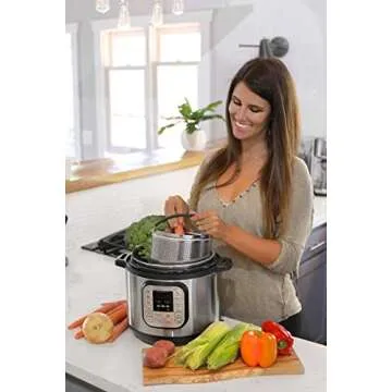 Versatile 3-Piece Divided Steamer Basket for Instant Pot