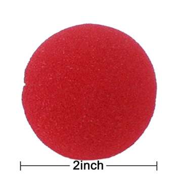 Ogrmar 25PCS Red Circus Clown Nose for Parties