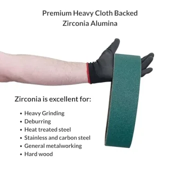 Red Label Abrasives 36 Grit Zirconia Sanding Belts 4 Pack