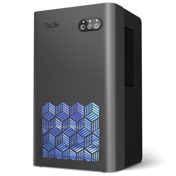 Dehumidifier, ToLife Dehumidifiers for Bedroom, 95 OZ Water Tank, (950 sq.ft) Quiet Small Dehumidifi...