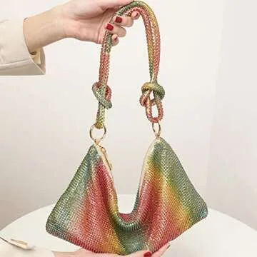 Rhinestone Purse Sparkly Bag Crystal Evening Clutch Bag for Women Evening Prom Rhinestone Handbag Bling Hobo Bag