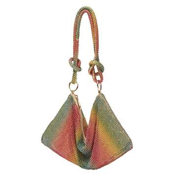 Rhinestone Purse Sparkly Bag Crystal Evening Clutch Bag for Women Evening Prom Rhinestone Handbag Bling Hobo Bag