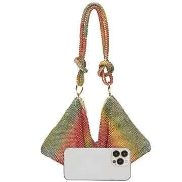 Rhinestone Purse Sparkly Bag Crystal Evening Clutch Bag for Women Evening Prom Rhinestone Handbag Bling Hobo Bag