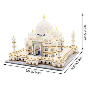 dOvOb Micro Mini Blocks Taj Mahal Building and Architecture Model Set,(4000Pieces) Toys Gifts for Kid and Adult