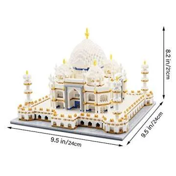dOvOb Micro Mini Blocks Taj Mahal Building and Architecture Model Set,(4000Pieces) Toys Gifts for Kid and Adult