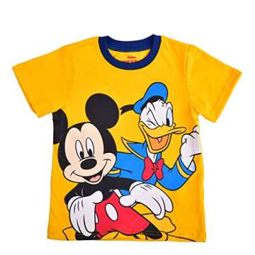 Disney Mickey and Friends Boys T-Shirt and Pants Set for Toddler and Little Kids
