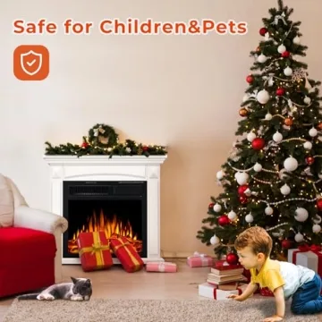 R.W.FLAME Electric Fireplace for Cozy Ambiance