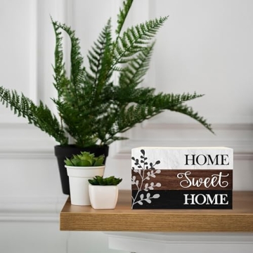 Christian Decorative Book Stack - Rustic Home Decor