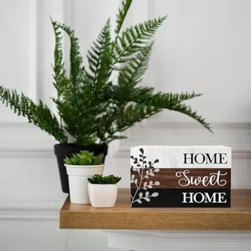 Christian Decorative Book Stack - Rustic Home Decor