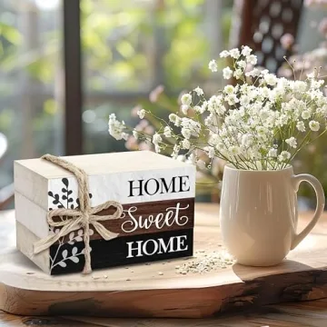 Christian Decorative Book Stack - Rustic Home Decor