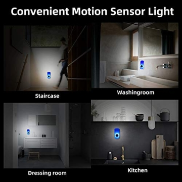 Bonashi LED Motion Sensor Night Light 3-in-1 Rechargeable