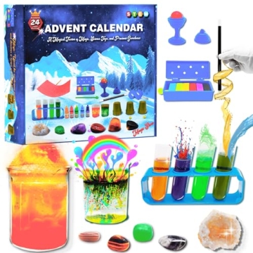 JAJ Advent Calendar 2024 for Kids - 24 Day Christmas Countdown with Magic Tricks & Science