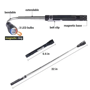 DR.LILIANG LED Magnetic Pickup Tool Flexible 22 Inch Reach