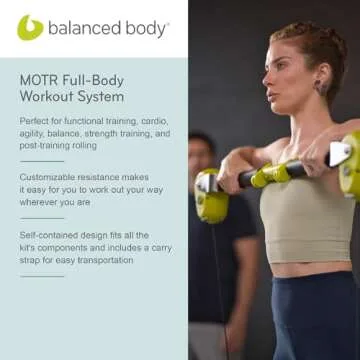 Balanced Body MOTR Pilates Bar, Workout Equipment for Fitness, Balance Strength & Agility, Exercise Equipment for Abs, Legs, HIPS, Waist & Arms
