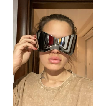 GUVIVI Fashionable Futuristic Oversized Sunglasses