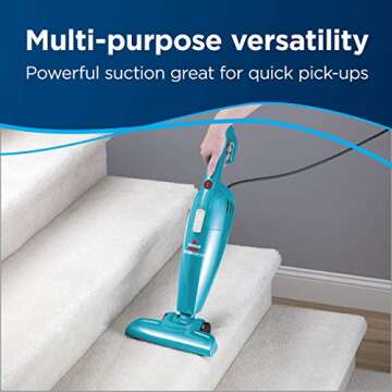 Bissell Featherweight Stick Lightweight Bagless Vacuum One Size Fits All Blue (Renewed)