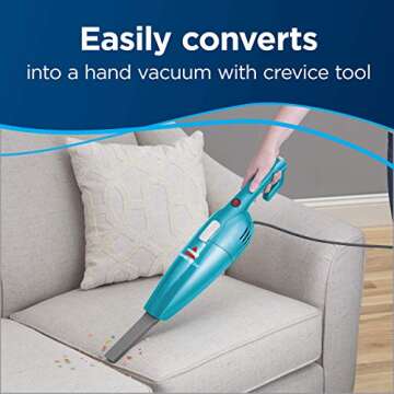 Bissell Featherweight Stick Lightweight Bagless Vacuum One Size Fits All Blue (Renewed)