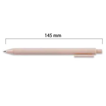 U-RIGHT 12 Pcs Gel Ink Pens Black Ink 0.5 mm Fine Point Smooth Writing Cute Pens for Office School (Pale Dogwood)