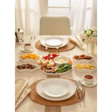 Sweese Porcelain Divided Serving Dishes for Stylish Entertaining