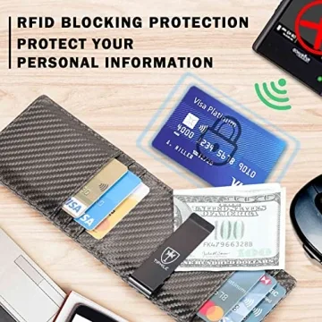 Tipmile Slim RFID Blocking Leather Wallet for Men