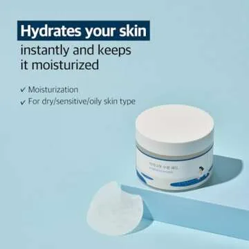 ROUND LAB Birch Juice Moisturizing Pad 80pcs, Hydrating and Soothing Facial Pads, Triple-Layer Toner Pads with Birch Sap and Hyaluronic Acid, Cooling for Sensitive Skin, Non-Sticky, Korean Skin Care