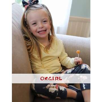 Okgirl Baby Girl Clothes Long Sleeve Hoodie Sweatshirt Floral Pants With Headband Outfit Sets(12-18 ...