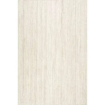 nuLOOM 5x8 Jute Rug - Hand Woven for Any Area
