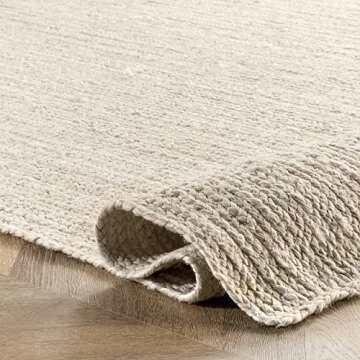nuLOOM 5x8 Jute Rug - Hand Woven for Any Area