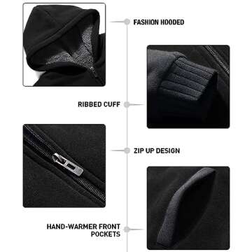 GEEK LIGHTING Boys Sherpa Lined Hoodie for Warmth and Style