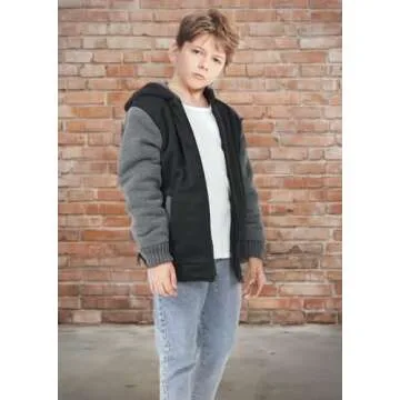 GEEK LIGHTING Boys Sherpa Lined Hoodie for Warmth and Style