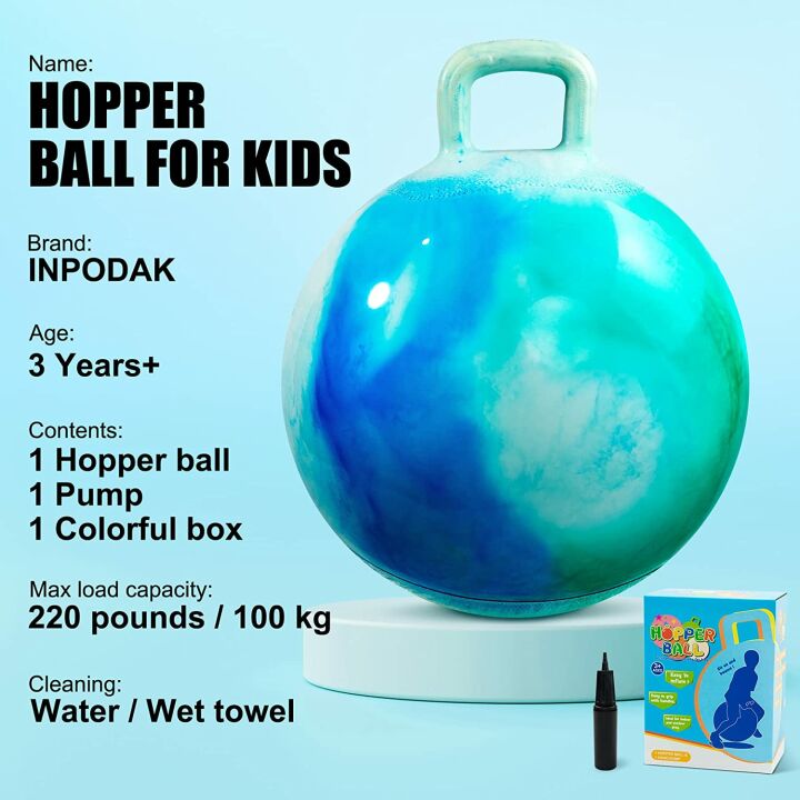 Hopper Ball for Kids - 20 Inch Bouncy Jumping Fun