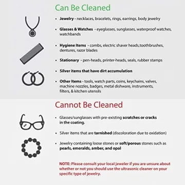 Magnasonic Professional Ultrasonic Jewelry Cleaner with Digital Timer and 20 oz Stainless Steel Tank for Eyeglasses, Rings, Earrings, Coins, Tools, Dentures, Hygiene Items (MGUC500)