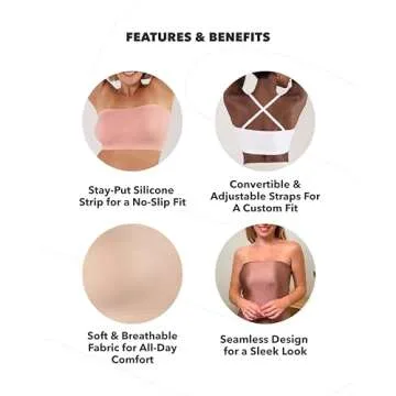 SHAPERMINT Strapless Bra for All-Day Support and Style